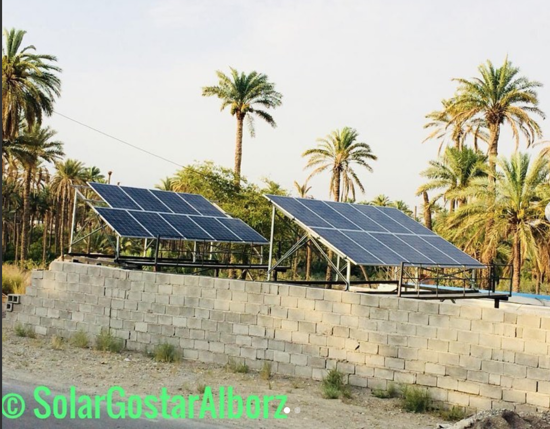 تصویر  اجرای سامانه پارکینگی نیروگاه خورشیدی متصل به شبکه با ظرفیت ۵ کیلووات در جنوب کرمان