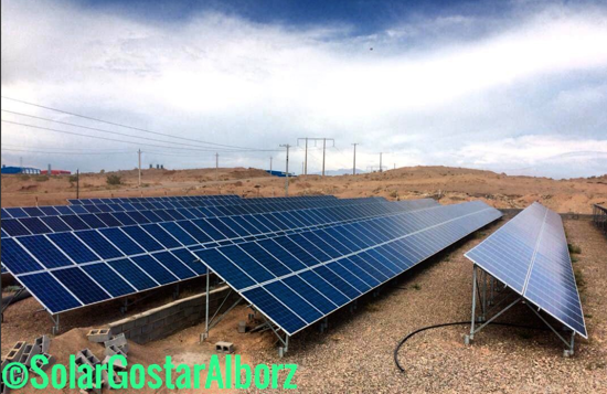 تصویر  اجرای سامانه نیروگاه خورشیدی متصل به شبکه با ظرفیت ۲۰۰ کیلوات درکرمان